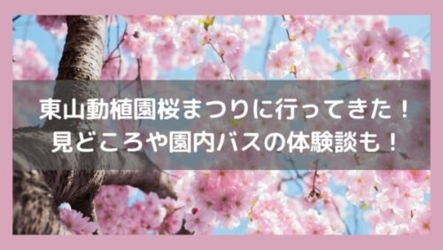 東山動植園桜まつりに行ってきた感想！見どころや園内バスの体験談も！イメージ画像